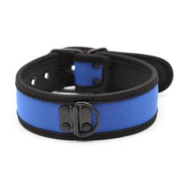 Neoprene Puppy Collar Adjustable Blue